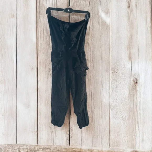 Hello Miss Black Jumpsuit with Pockets - Size Medium (C7) - Picture 4 of 8